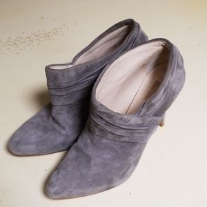 Zara..Grey Suede Booties...